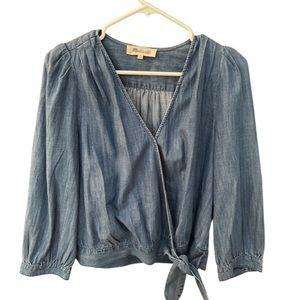 Madewell denim top, M